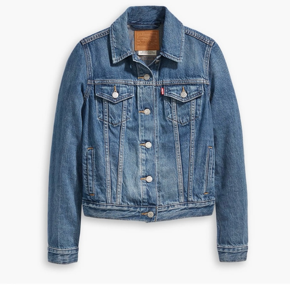 Levi’s ORIGINAL TRUCKER JACKET Soft As Butter Medium Wash blue Women Size M